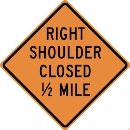 Accuform RIGID CONSTRUCT ION SIGN RIGHT SHOULDER FRK383HP